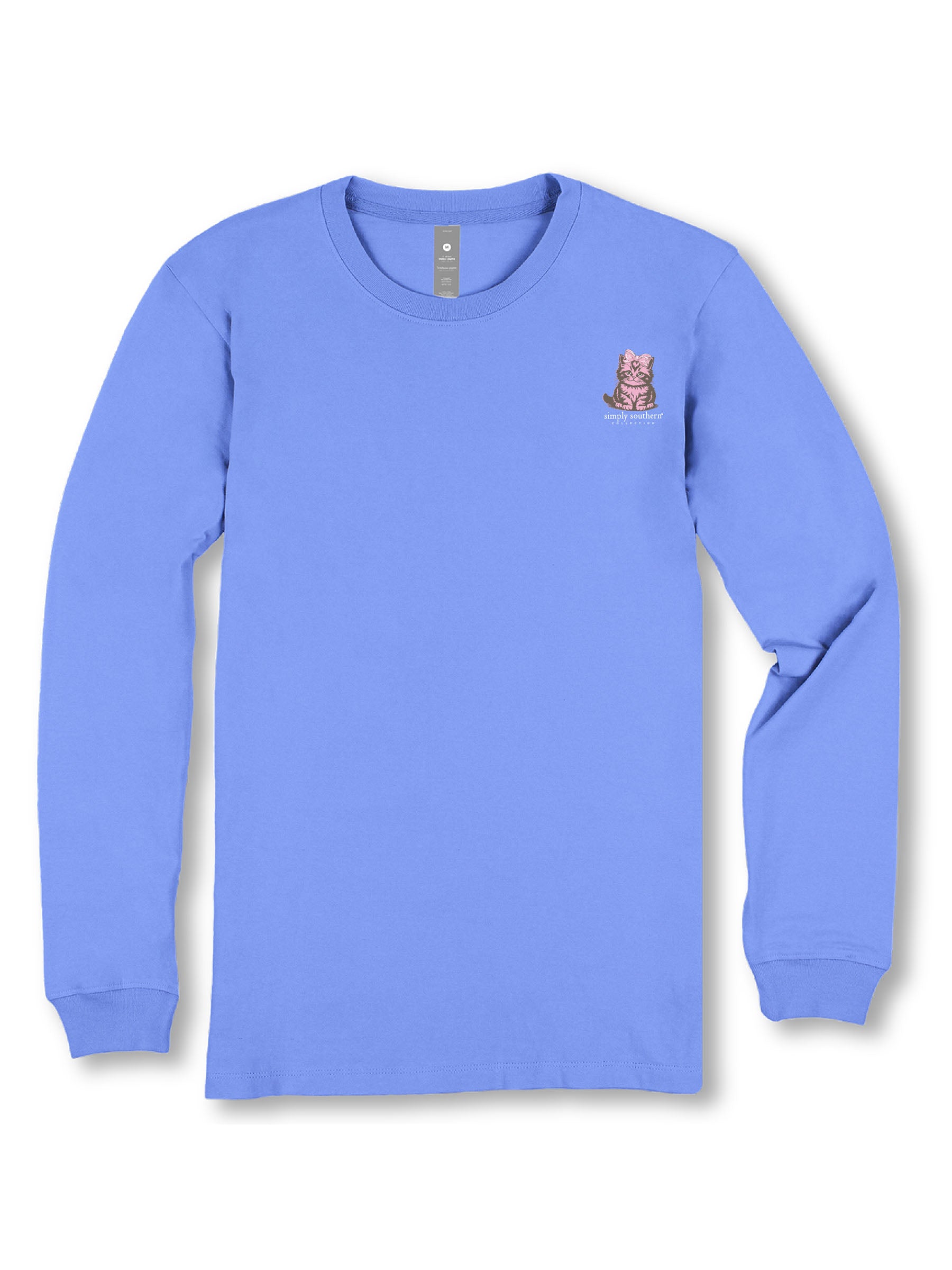 Simply Southern Rage Cat Bow Long Sleeve T-Shirt - SimplyCuteTees