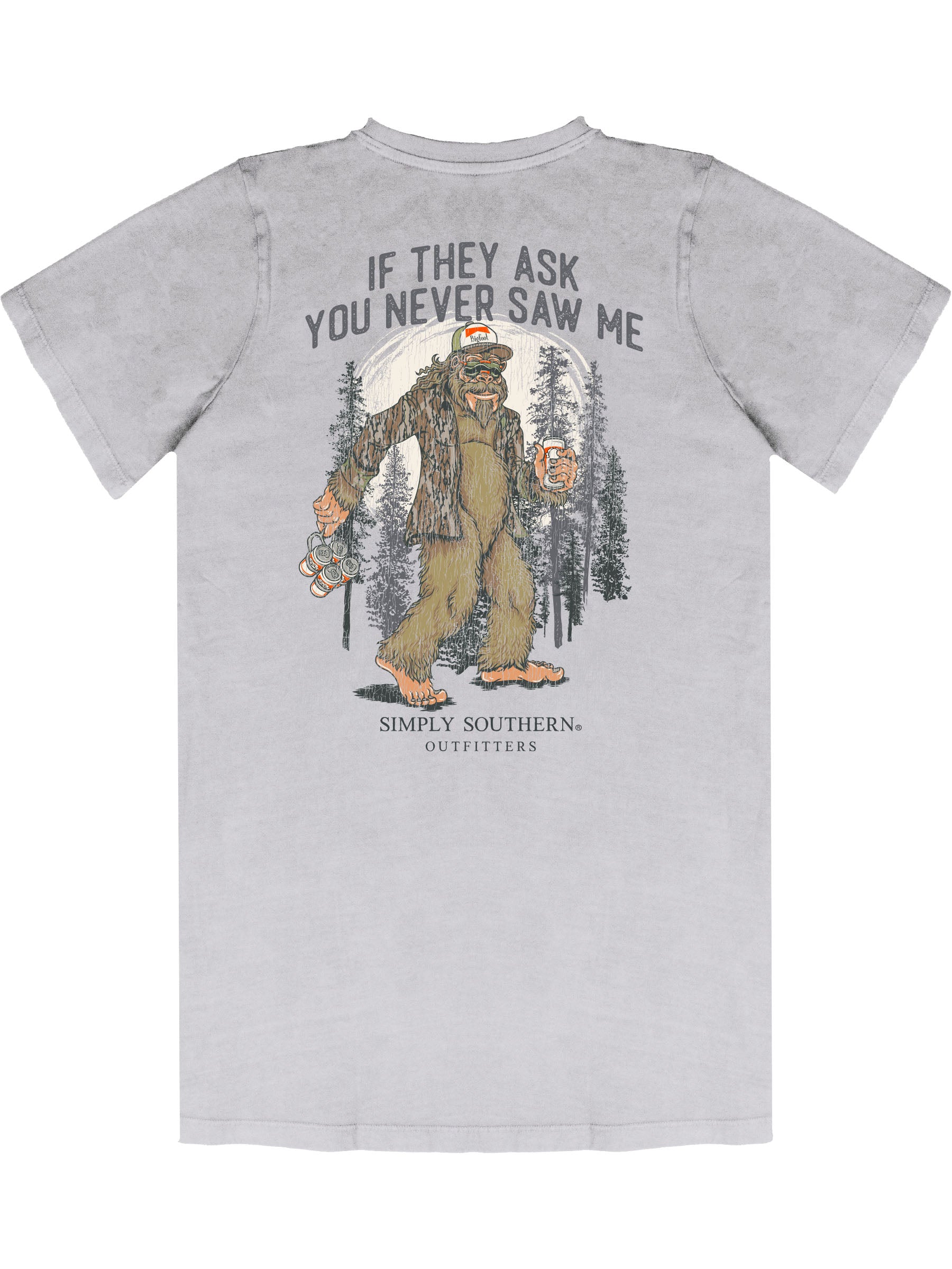 Simply Southern Big Foot Washed Shadow Unisex T-Shirt - SimplyCuteTees