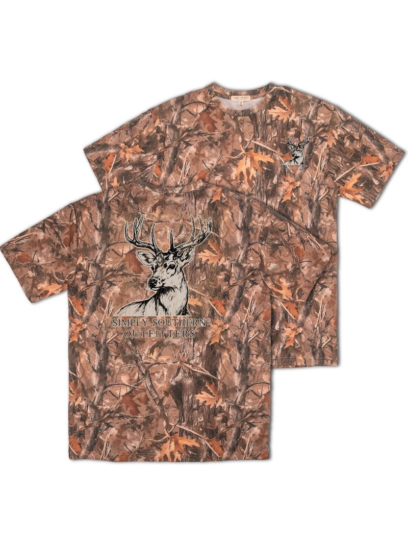 Simply Southern Country Deer Camo Unisex T-Shirt - SimplyCuteTees