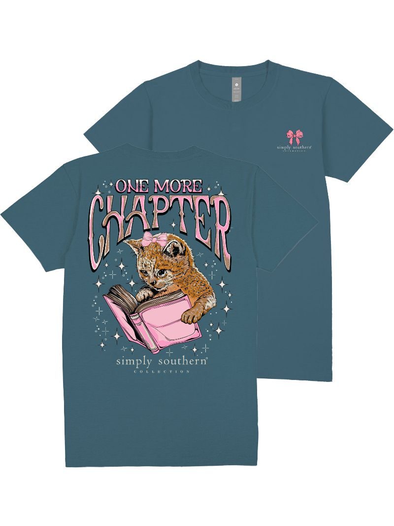 Simply Southern One More Chapter Cat T-Shirt - SimplyCuteTees