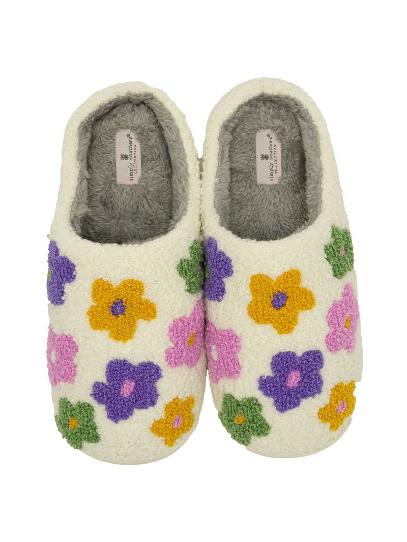 Simply Southern Preppy 0225 Pattern Super Soft Slippers - SimplyCuteTees