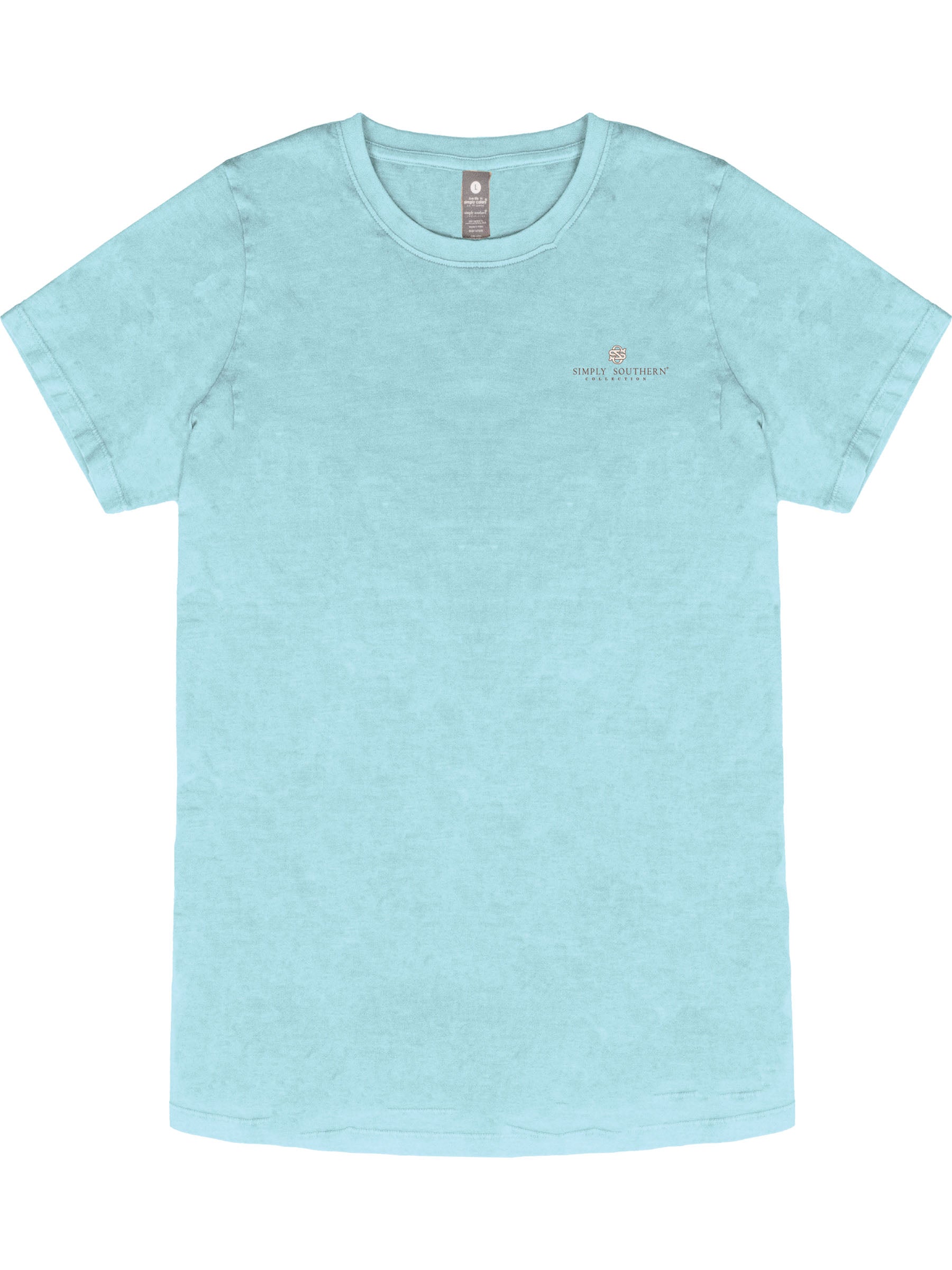 Simply Southern Too Many Storms Washed Aqua T-Shirt - SimplyCuteTees