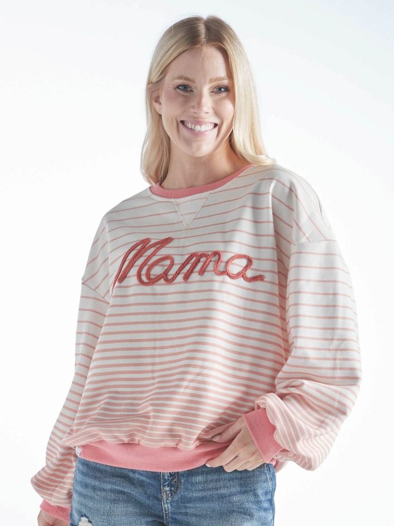 Simply Southern Mama French Terry Long Sleeve Sweatshirt