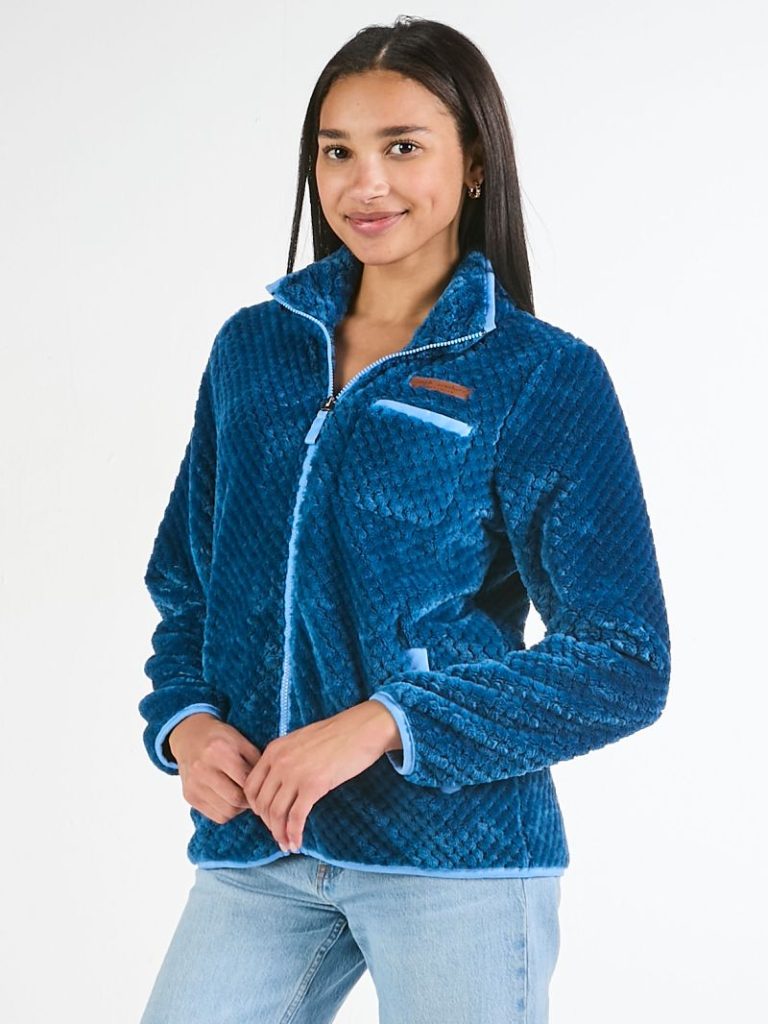Simply Southern 0225 Soft Sherpa Full Zip Long Sleeve Jacket - SimplyCuteTees