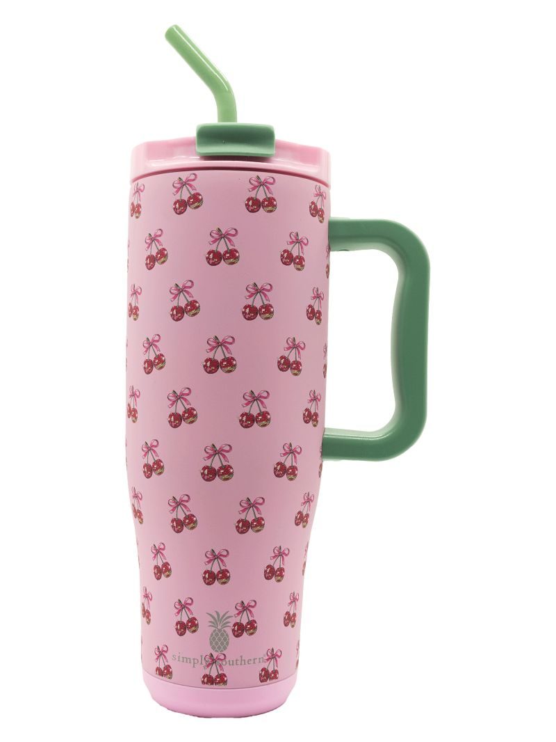 Simply Southern Preppy Patterns Tumbler 40 oz Cup With Straw - SimplyCuteTees