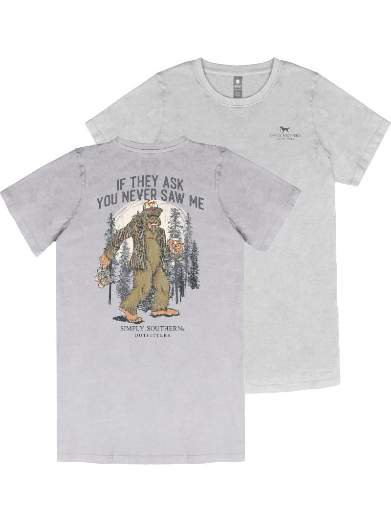 Simply Southern Big Foot Washed Shadow Unisex T-Shirt - SimplyCuteTees