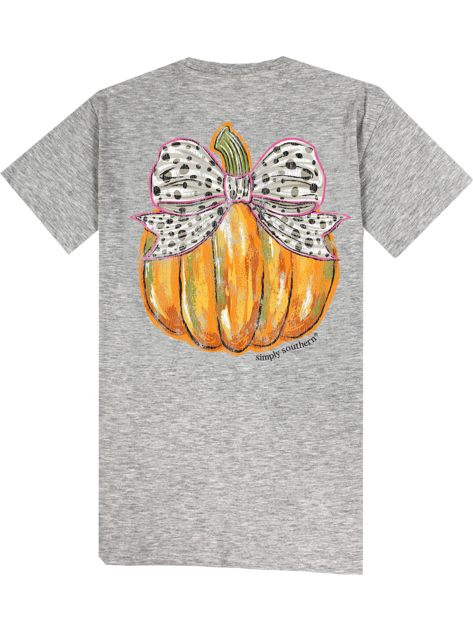 Simply Southern Bow Pumpkin Fall T-Shirt - SimplyCuteTees
