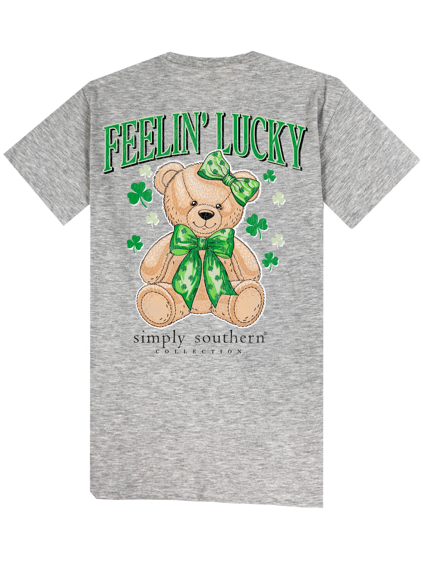 Simply Southern Lucky Teddy Irish T-Shirt - SimplyCuteTees