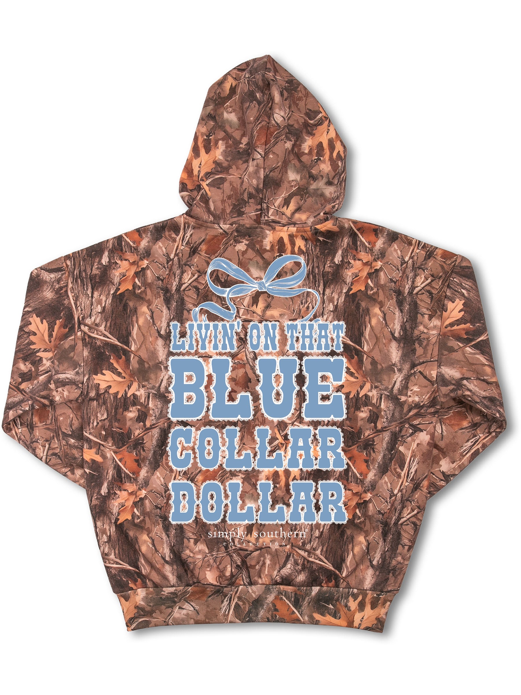 Simply Southern Dollar Camo Long Sleeve Hoodie - SimplyCuteTees