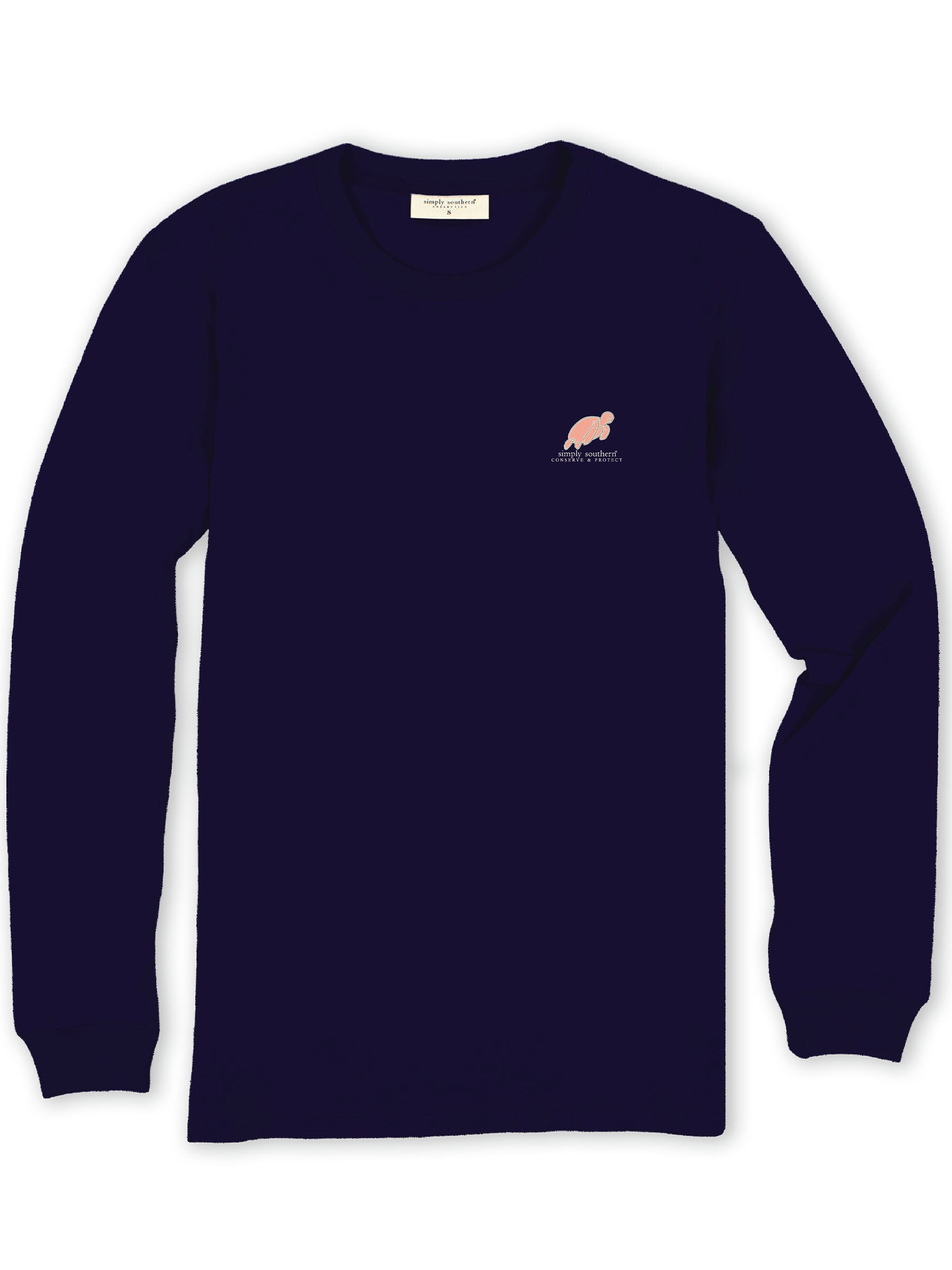 Simply Southern Turtle Tracker Waves Long Sleeve T-Shirt - SimplyCuteTees