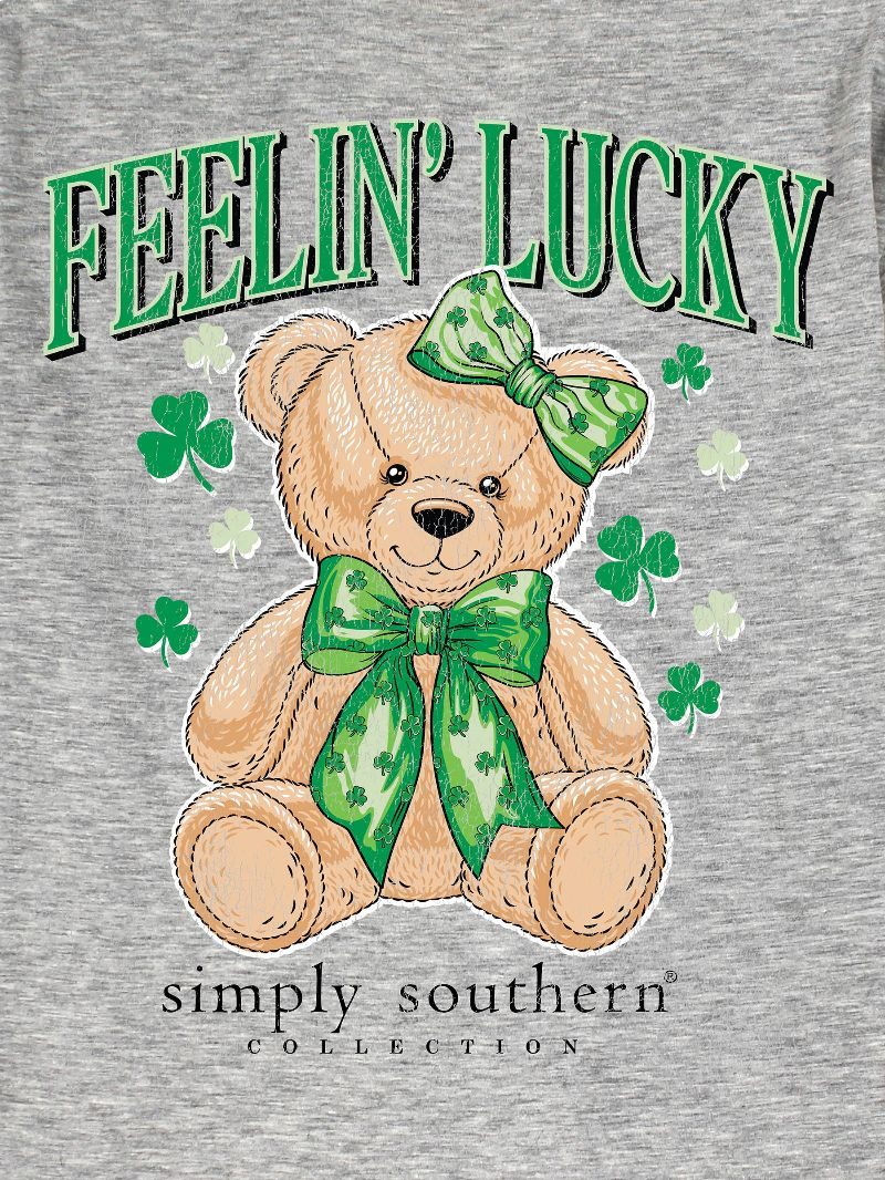 Simply Southern Lucky Teddy Irish T-Shirt - SimplyCuteTees