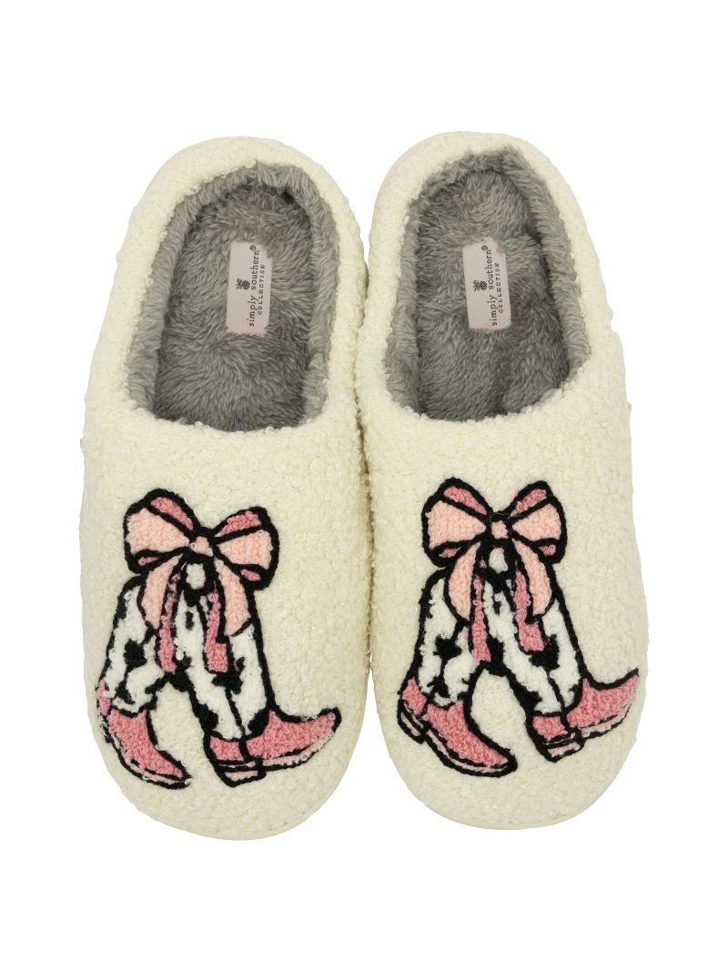 Simply Southern Preppy 0225 Pattern Super Soft Slippers - SimplyCuteTees
