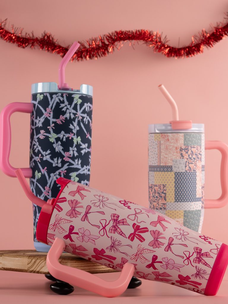 Simply Southern Preppy Patterns Tumbler 40 oz Cup With Straw - SimplyCuteTees