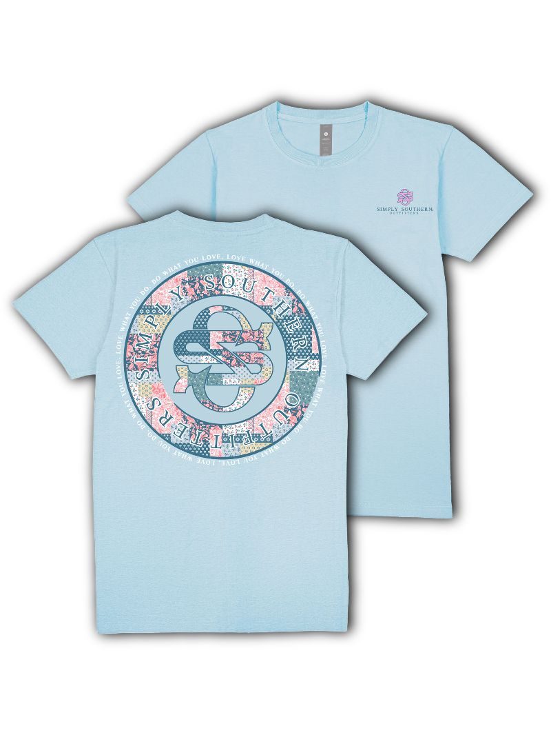 Simply Southern Quilted Logo Patchwork T-Shirt - SimplyCuteTees
