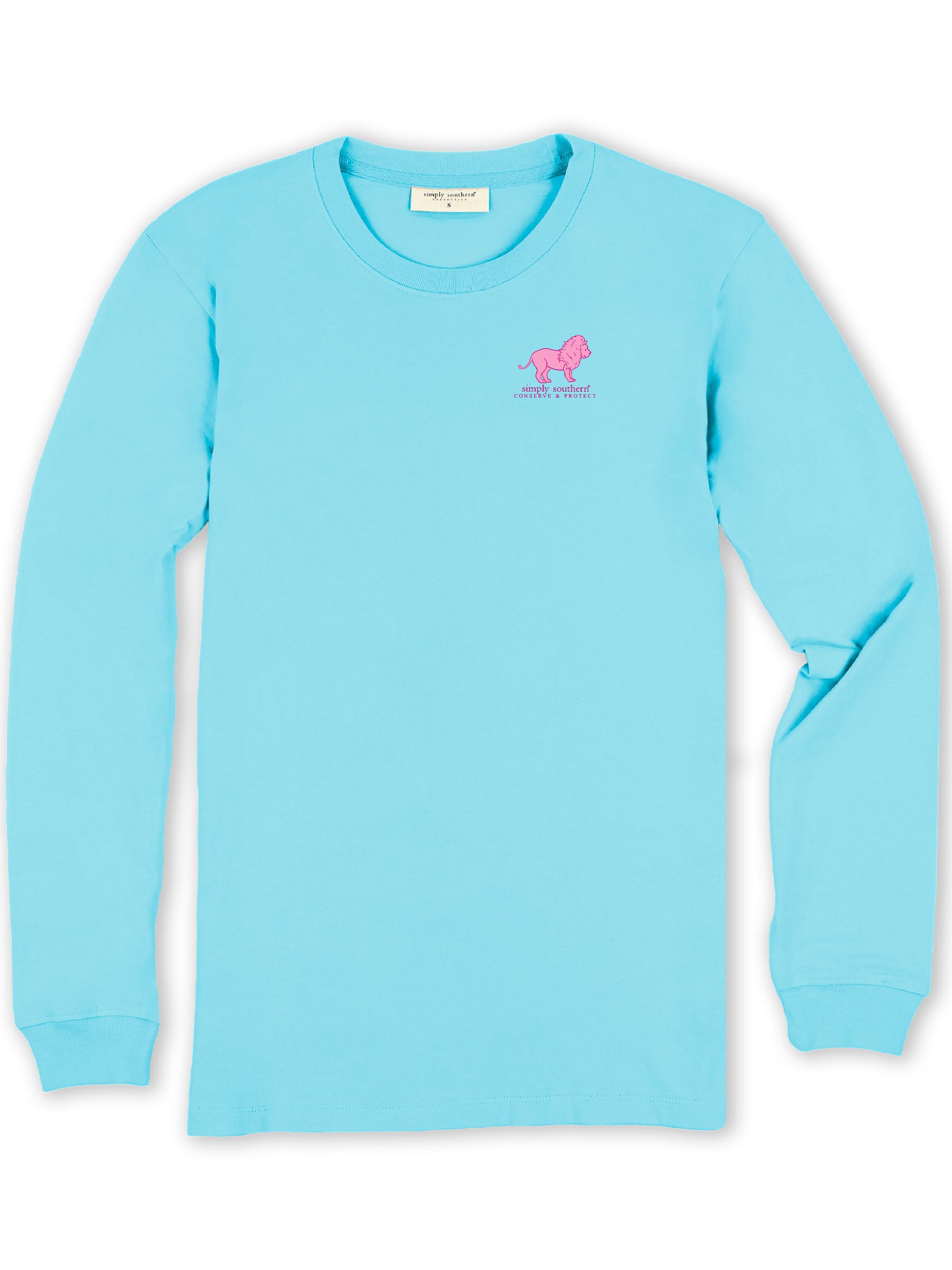 SALE Simply Southern Lion Tracker Knit Pool Long Sleeve T-Shirt