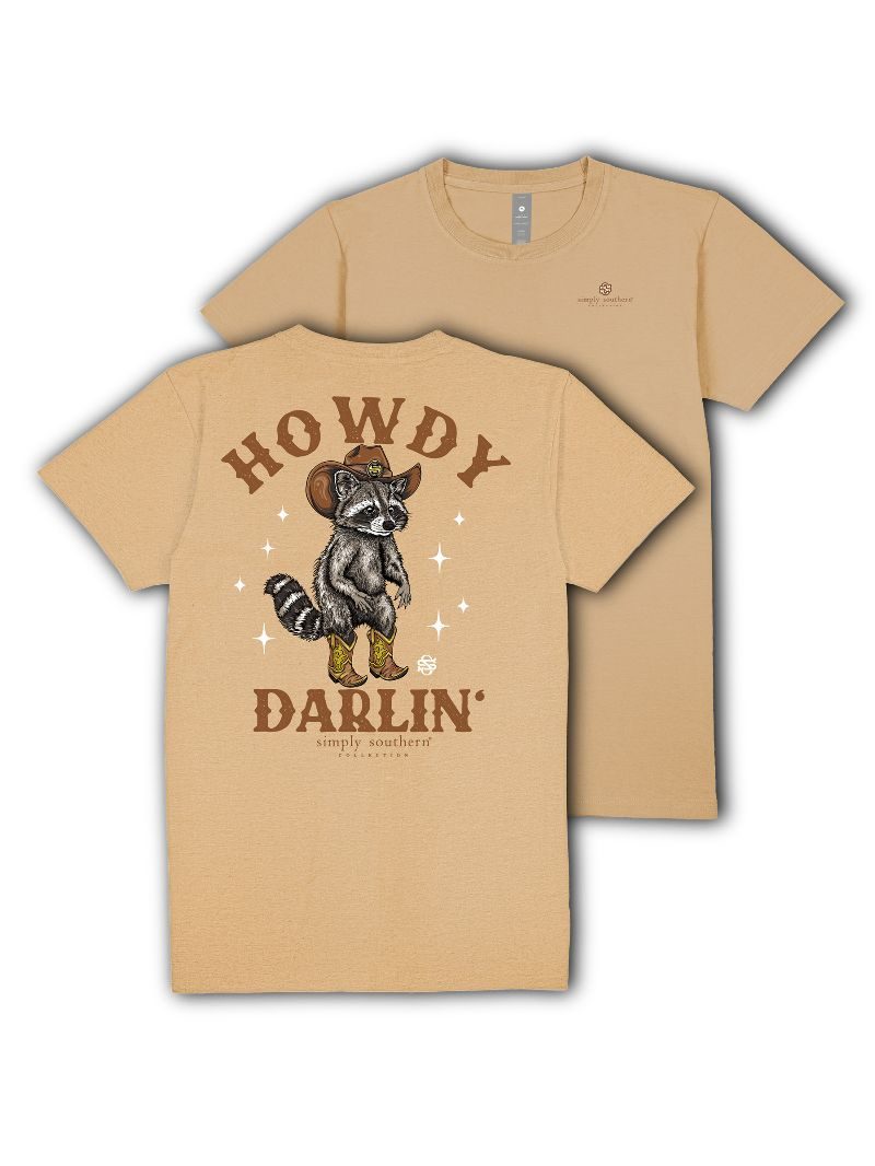 Simply Southern Howdy Raccoon T-Shirt - SimplyCuteTees