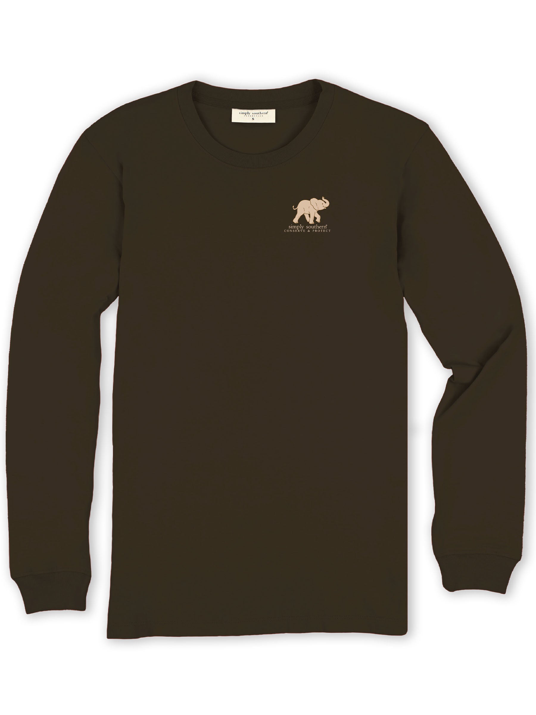 Simply Southern Elephant Tracker Pumpkin Fall Long Sleeve T-Shirt