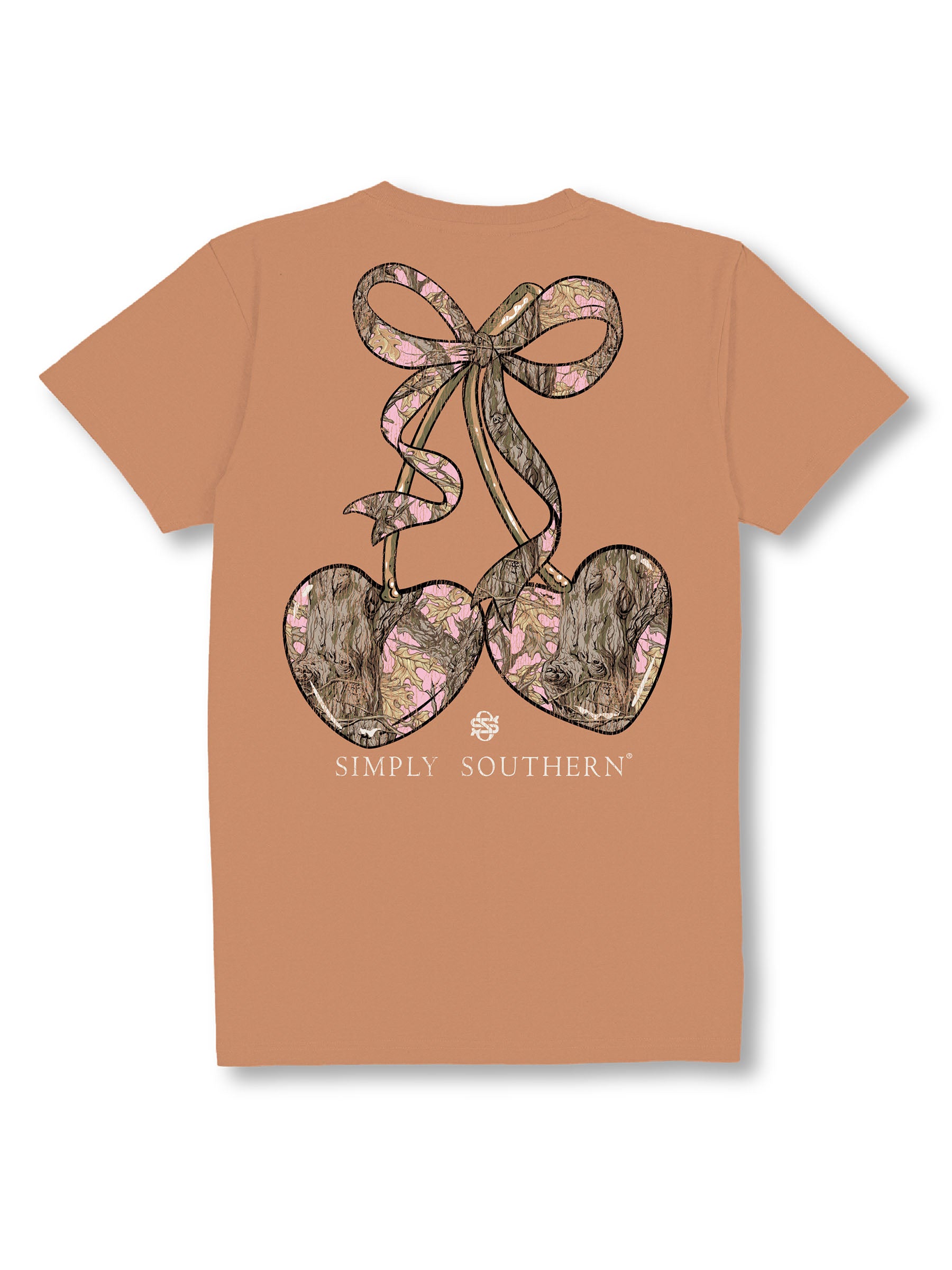 Simply Southern Camo Cherry Bow T-Shirt - SimplyCuteTees