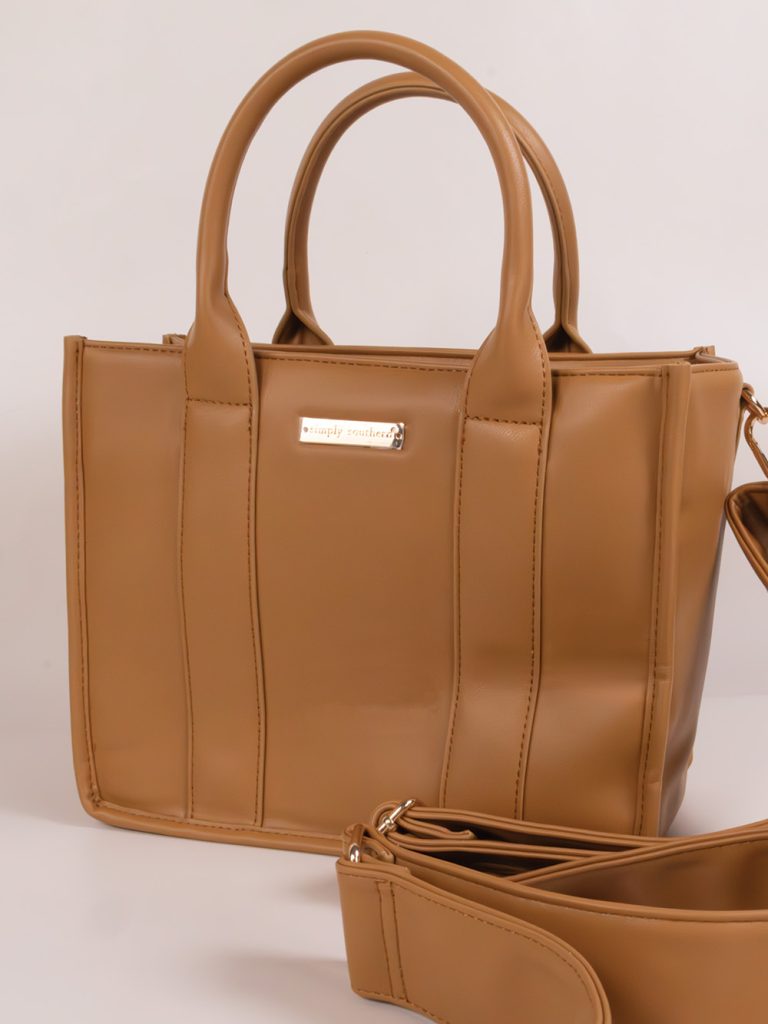 Simply Southern Classic Leather Mkns Cross Body Bag - SimplyCuteTees