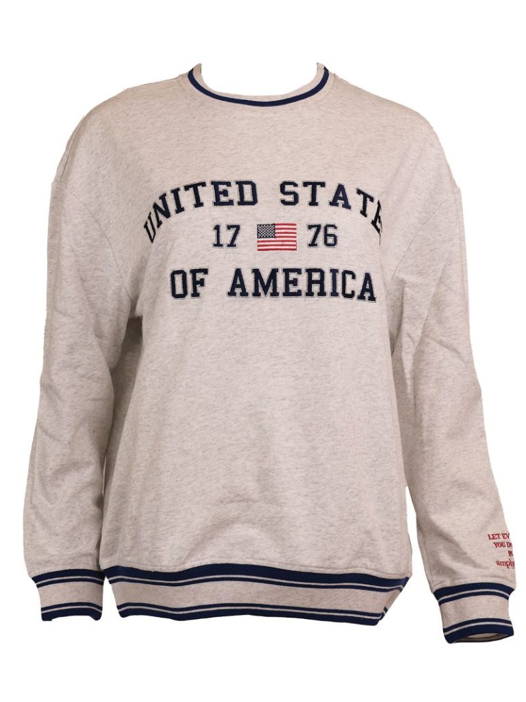 Simply Southern USA 1776 Varsity Crew Sweatshirt - SimplyCuteTees