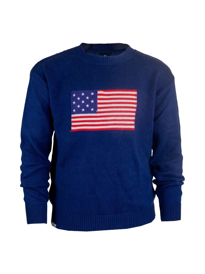 Simply Southern Classic USA Flag Unisex Sweater - SimplyCuteTees