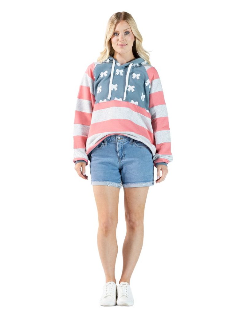 Simply Southern USA Bow Patch Hoodie