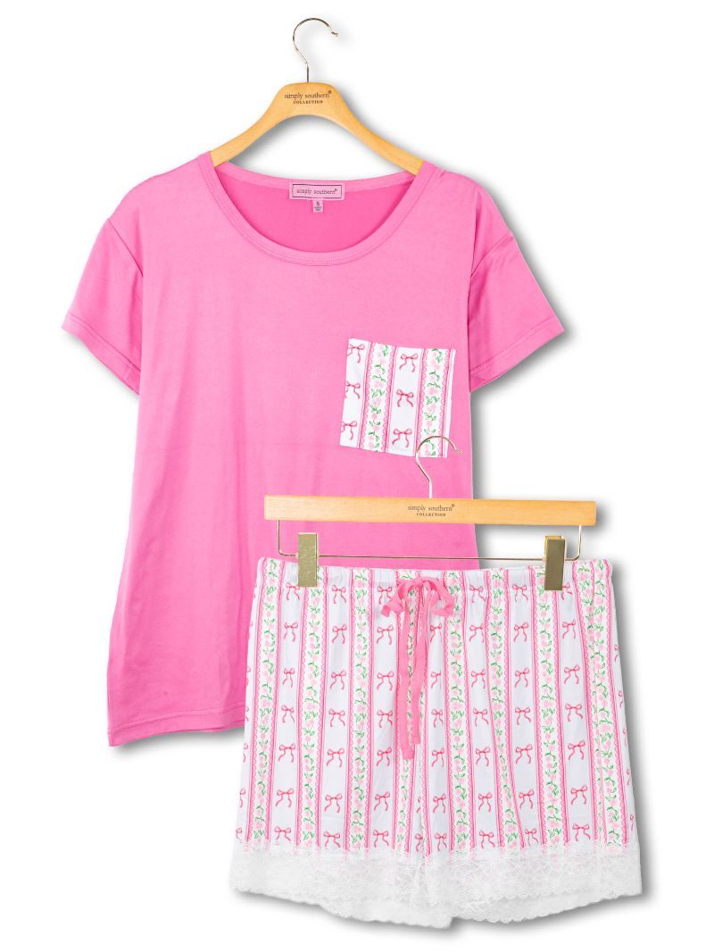 Simply Southern 0126 Soft T-Shirt &amp; Shorts Pj Set - SimplyCuteTees