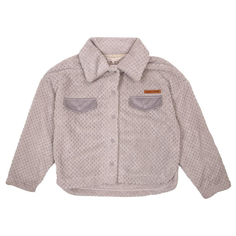 Simply Southern Soft Sherpa Crop Shacket Jacket - SimplyCuteTees