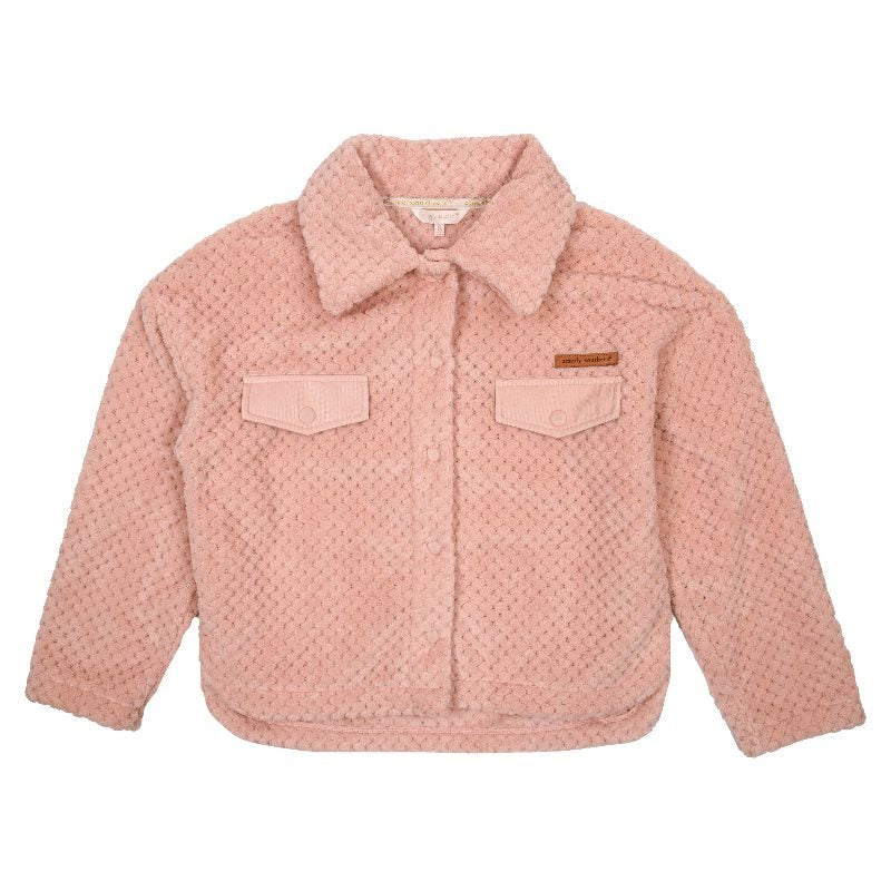Simply Southern Soft Sherpa Crop Shacket Jacket - SimplyCuteTees