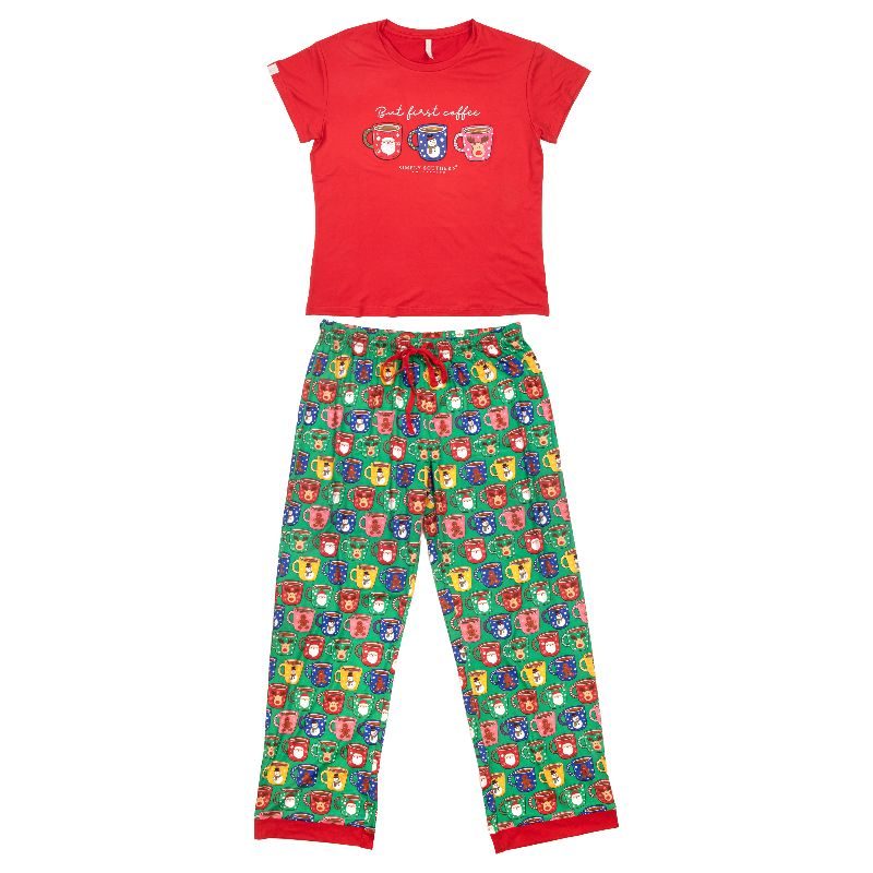 Simply Southern Coffee Holiday PJ Pants &amp; T-Shirt Set