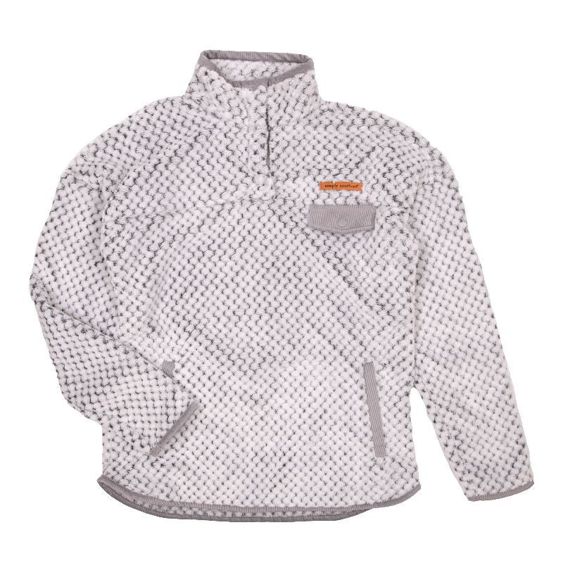 Simply Southern Frost Long Sleeve Soft Sherpa Pullover Sweatshirt