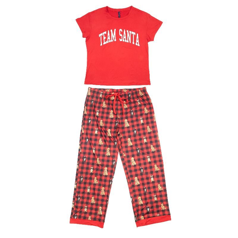 Simply Southern Team Santa PJ Pants &amp; T-Shirt Set