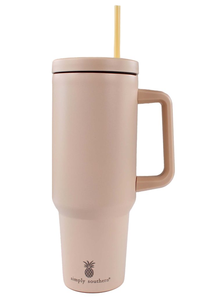 Simply Southern Preppy Patterns Tumbler 40 oz Cup With Straw - SimplyCuteTees