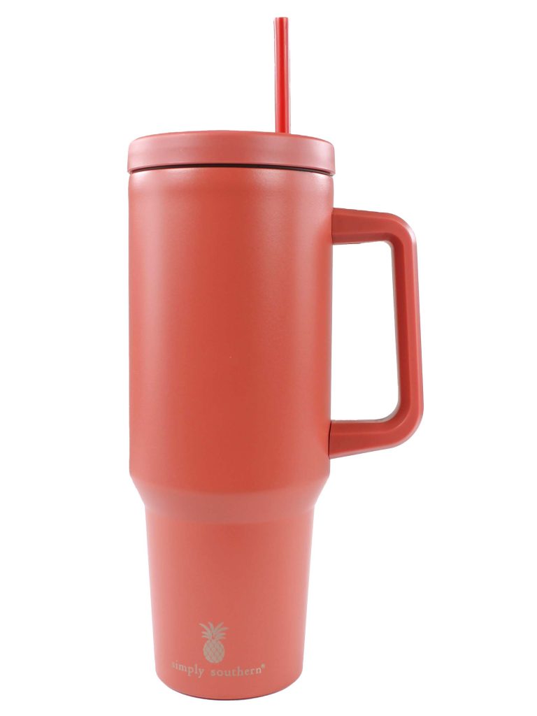 Simply Southern Preppy Patterns Tumbler 40 oz Cup With Straw - SimplyCuteTees