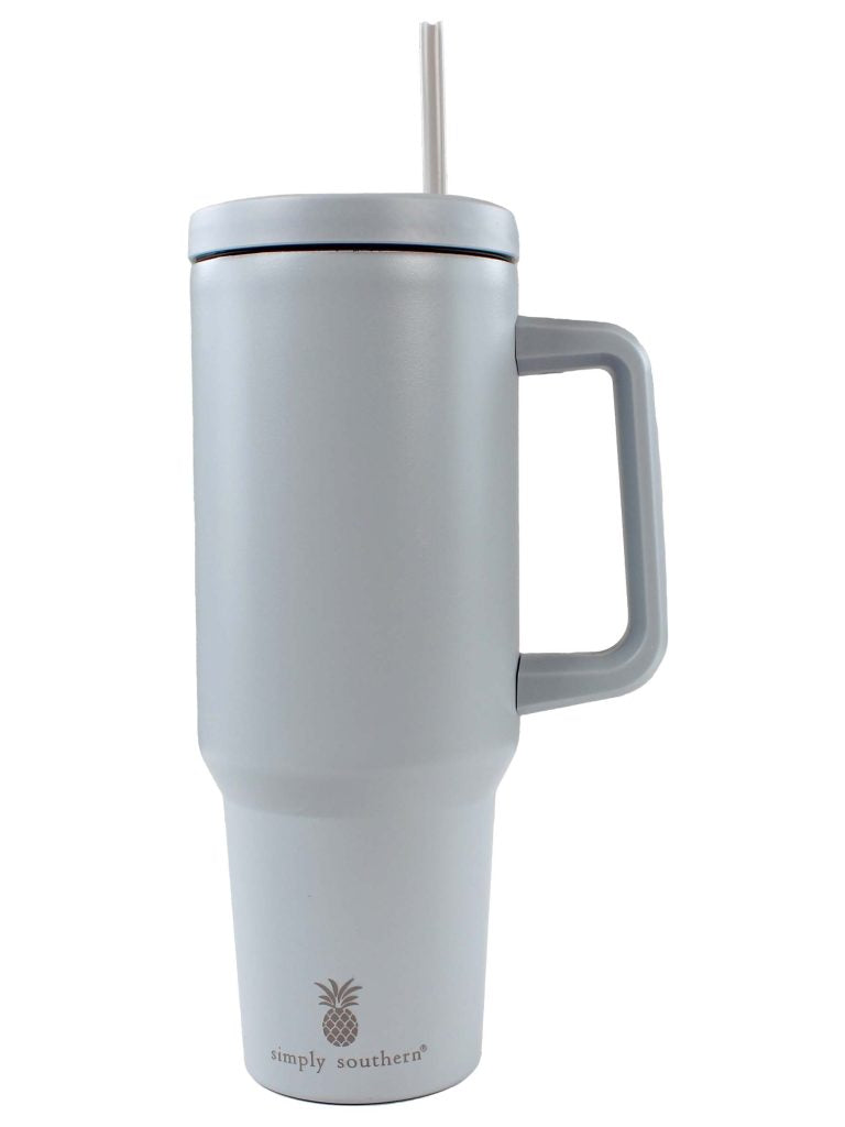 Simply Southern Preppy Patterns Tumbler 40 oz Cup With Straw - SimplyCuteTees