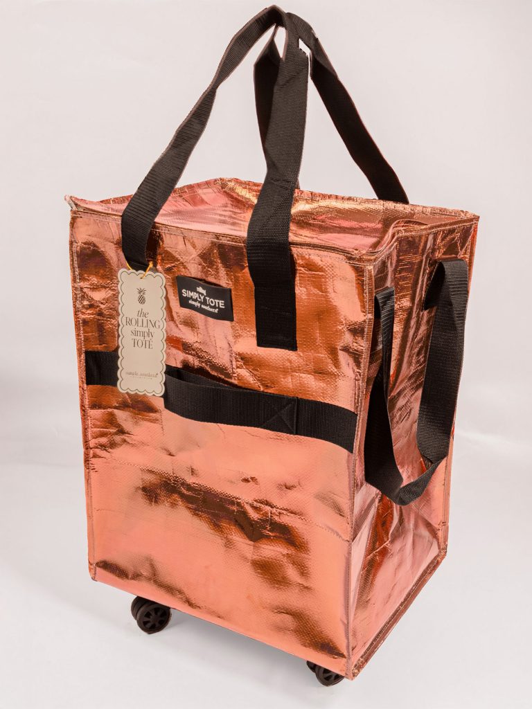 Simply Southern Solid Large Rolling Tote Bag - SimplyCuteTees