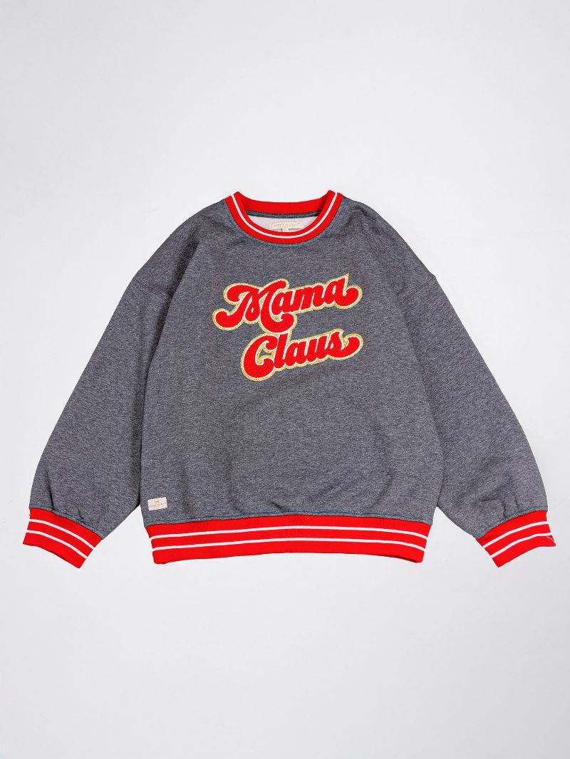 Simply Southern Mama Claus Holiday Crew Long Sleeve T-Shirt