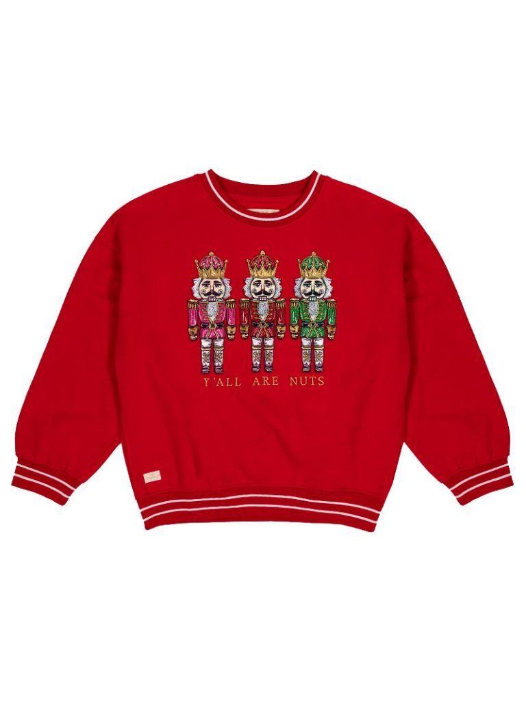 Simply Southern Nuts Holiday Crew Long Sleeve T-Shirt