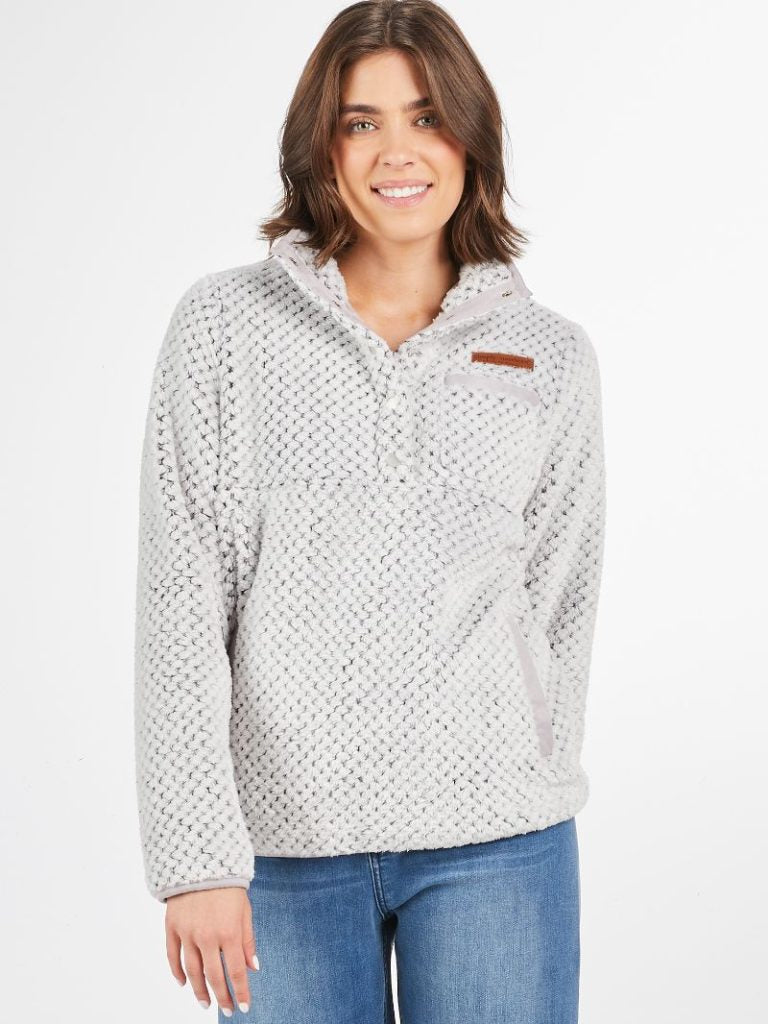 Simply Southern 0225 Long Sleeve Soft Sherpa Pullover Sweatshirt - SimplyCuteTees
