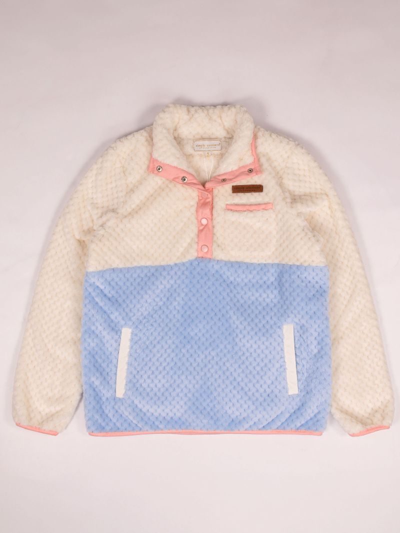 Simply Southern 0225 Long Sleeve Soft Sherpa Pullover Sweatshirt - SimplyCuteTees