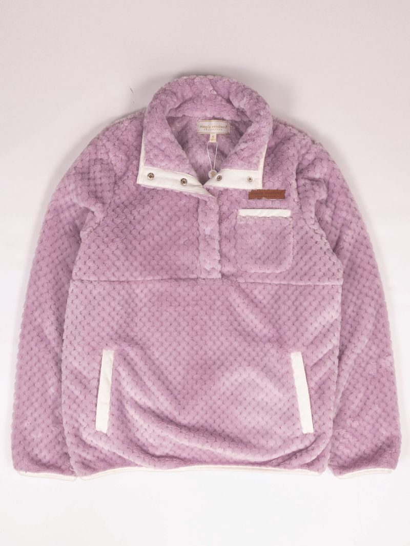 Simply Southern 0225 Long Sleeve Soft Sherpa Pullover Sweatshirt - SimplyCuteTees