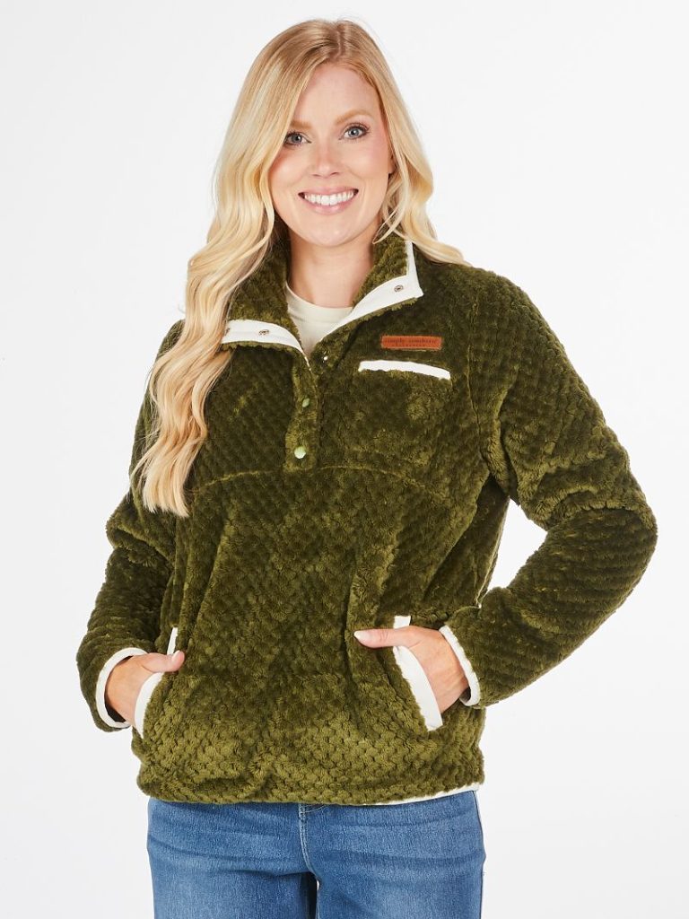 Simply Southern 0225 Long Sleeve Soft Sherpa Pullover Sweatshirt - SimplyCuteTees