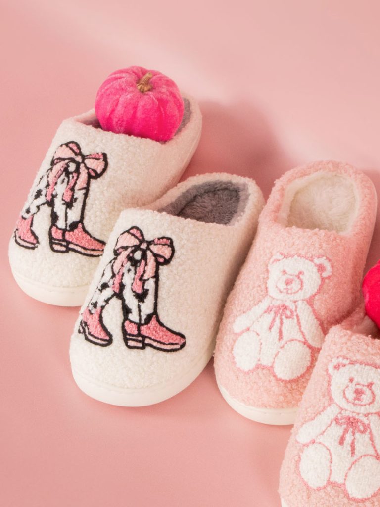 Simply Southern Preppy 0225 Pattern Super Soft Slippers - SimplyCuteTees