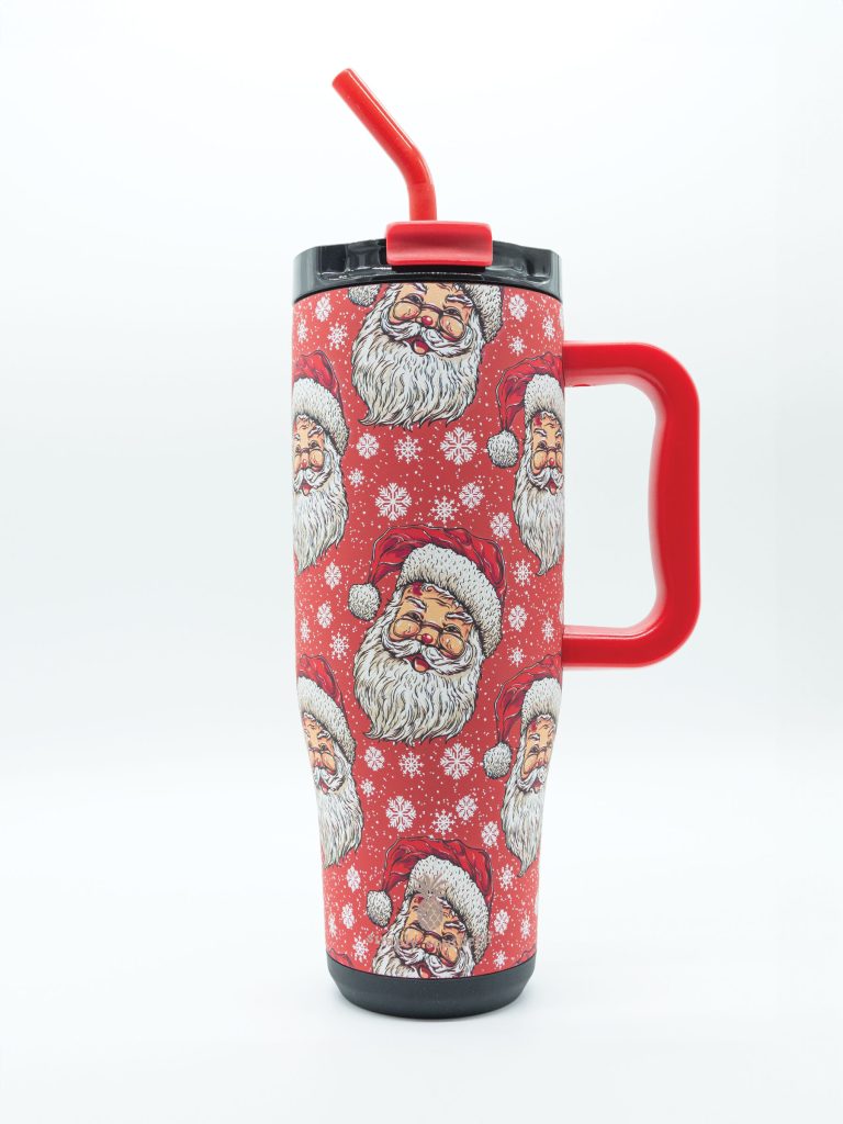 Simply Southern Holiday Patterns Tumbler 40 oz Cup With Straw - SimplyCuteTees
