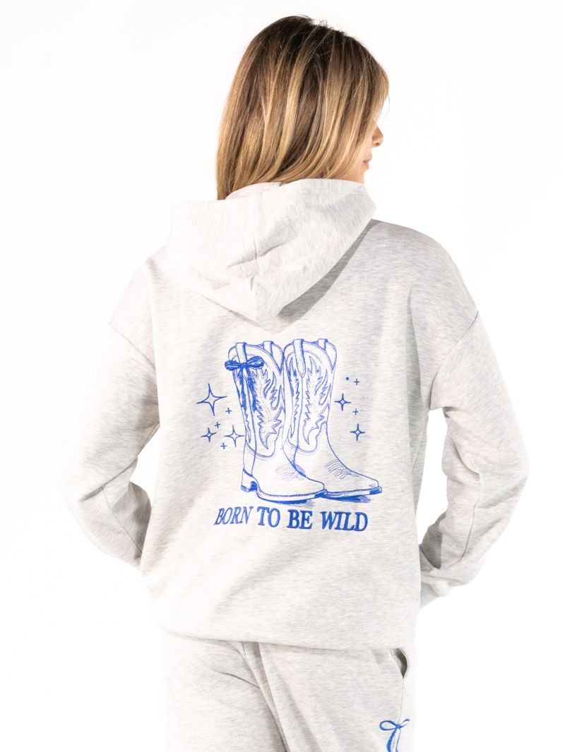 Simply Southern Bow Wild Boots Alice Long Sleeve Hoodie