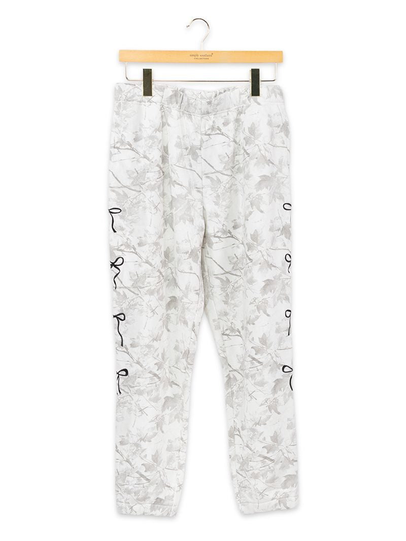 Simply Southern 0226 White Camo Alice Lounge Pants