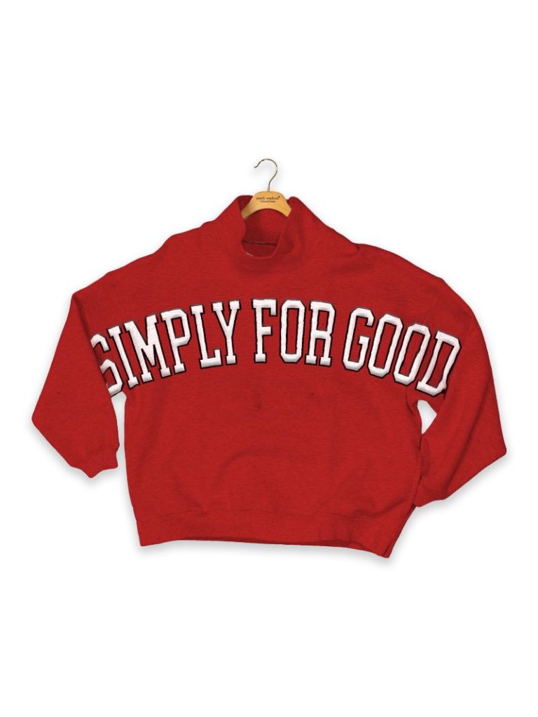 Simply Southern S4G Black Mock Neck Pullover Crew Oversized Sweatshirt