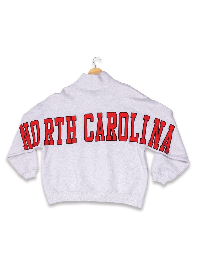 Simply Southern North Carolina Mock Neck Pullover Crew Oversized Sweatshirt