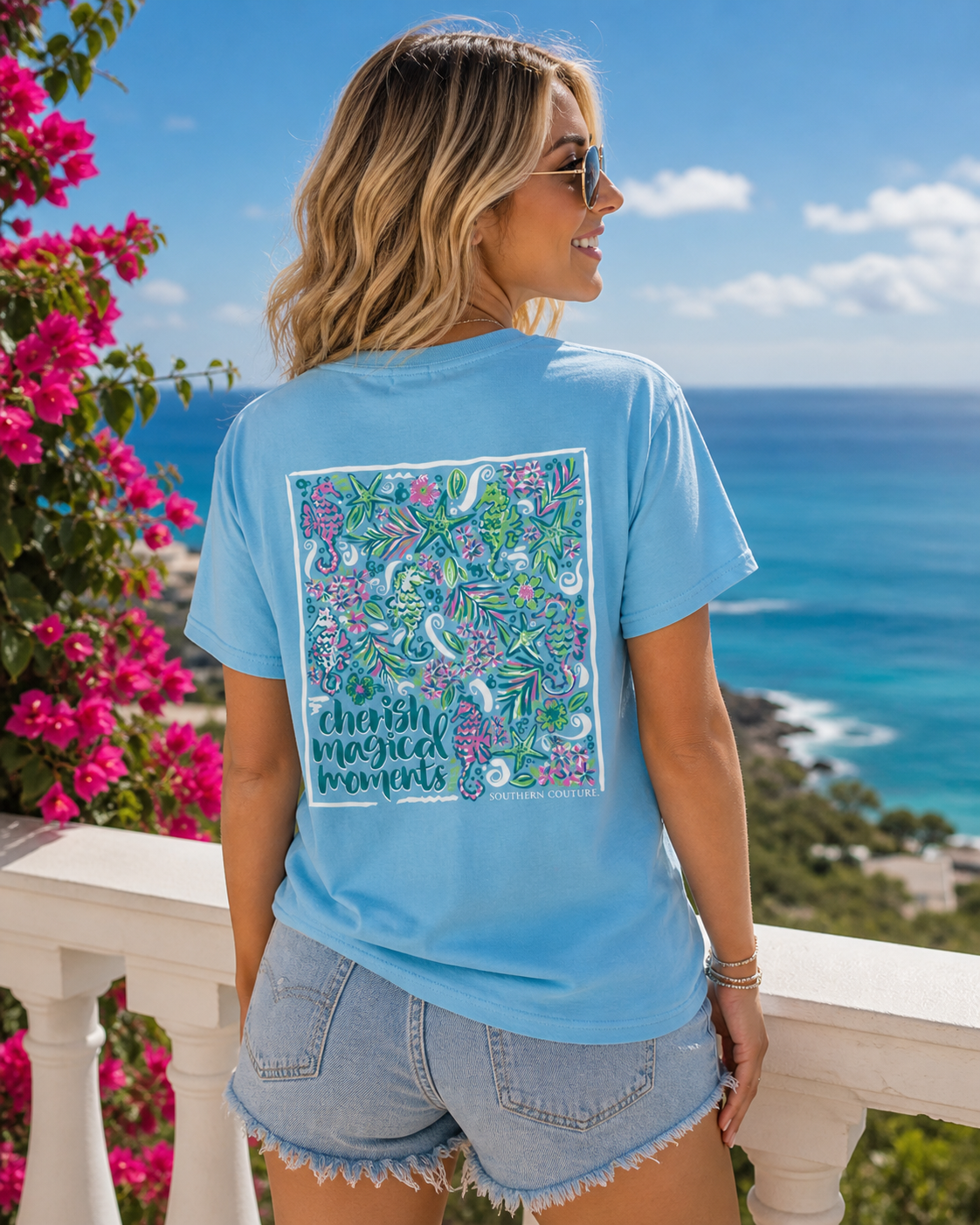 Southern Couture Classic Magical Moments Seahorse T-Shirt