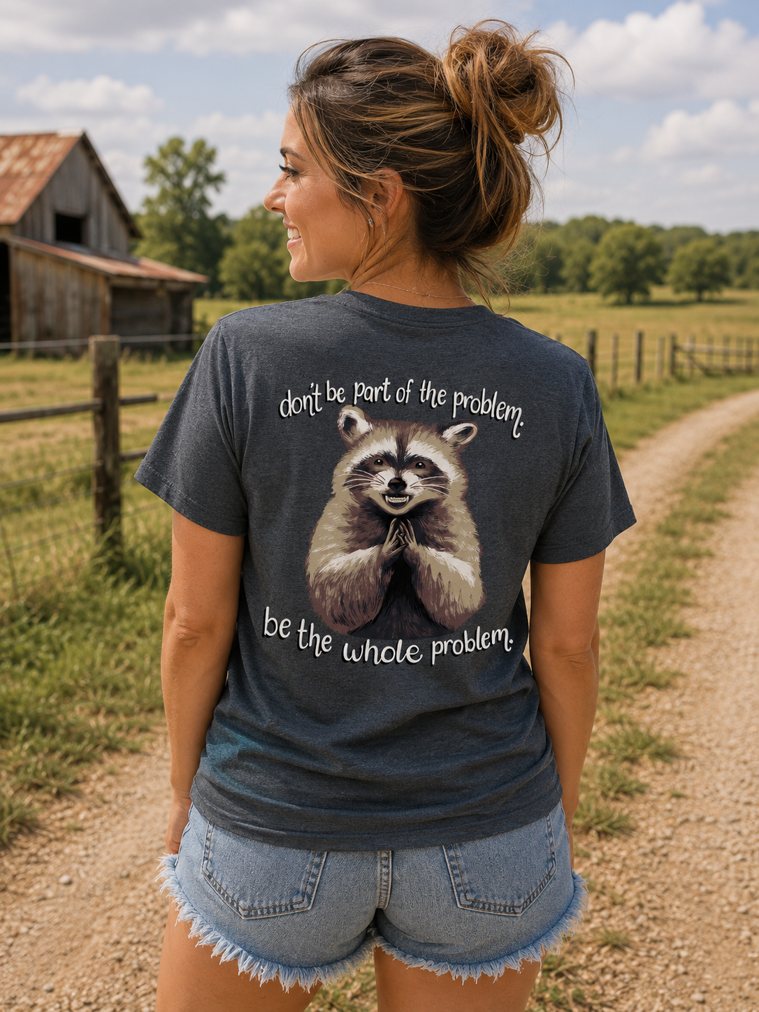 Southern Attitude Problem Raccoon T-Shirt